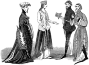 Group Of Medieval Male and Female Characters