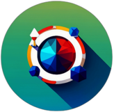Sports Training & Coaching, Minimalist App Icon - Circle Icon Bevel Border