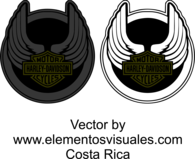 Harley Davidson Wings