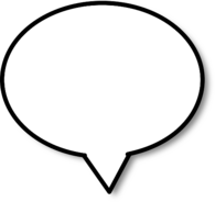 Empty Round Speech Bubble