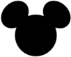 Mickey Mouse Head Silhoutte