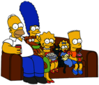The Simpsons Family TV Night