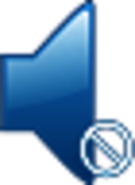 Blue Volume Icon Muted