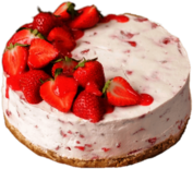 No Bake Strawberry Cheesecake