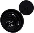 Black Standard Barbell