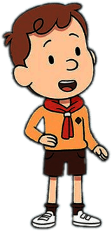 Hilda Character Trevor Smiling