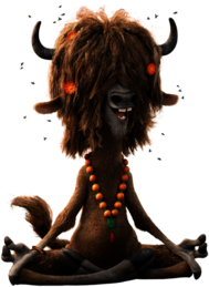Zootopia Yax the Yack Meditating
