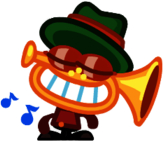 Toots the Boogie Woogie Bugle Making Music