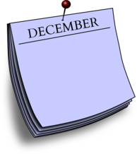 December Pinned Note