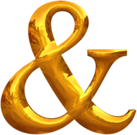 Gold Typography Symbol &