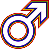 Male Symbol Rainbow