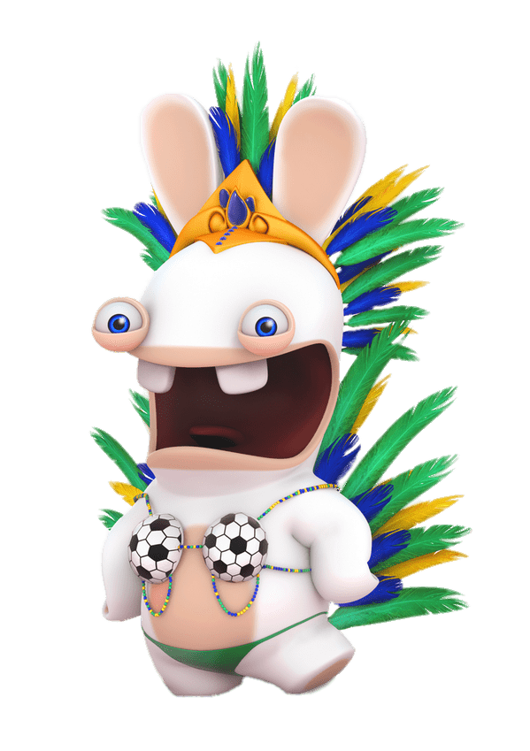 Rabbid In World Cup Outfit