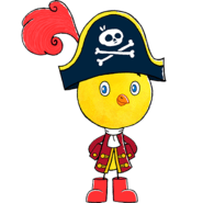 Chirp Dressed As Pirate