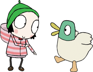 Sarah & Duck Playing