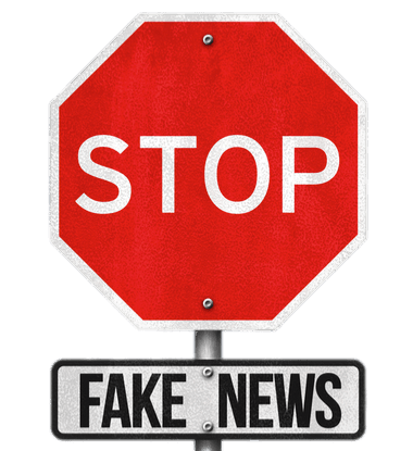 Stop Fake News Sign