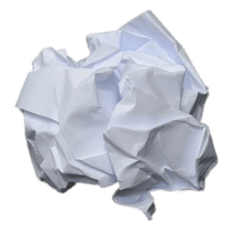 Crumpled Ball Of Paper