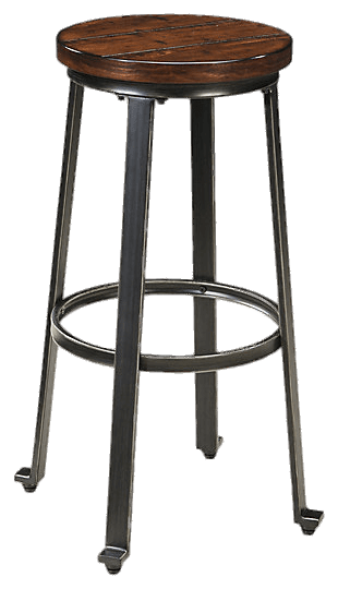 Metal and Wood Bar Stool
