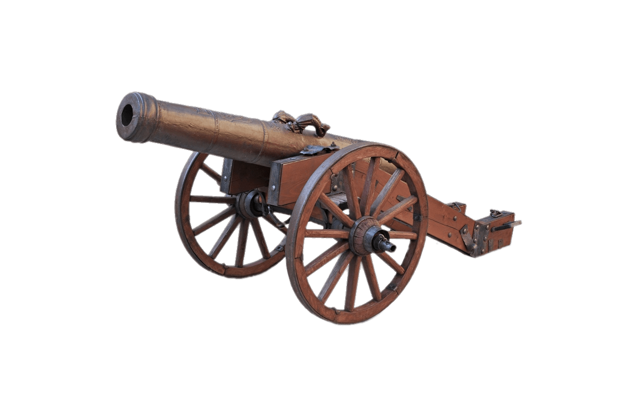 Cannon on Large Wheels