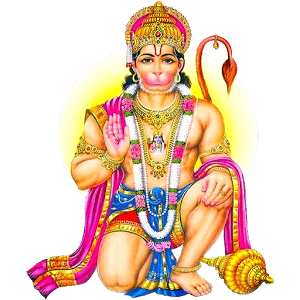 Hanuman Kneeling Down