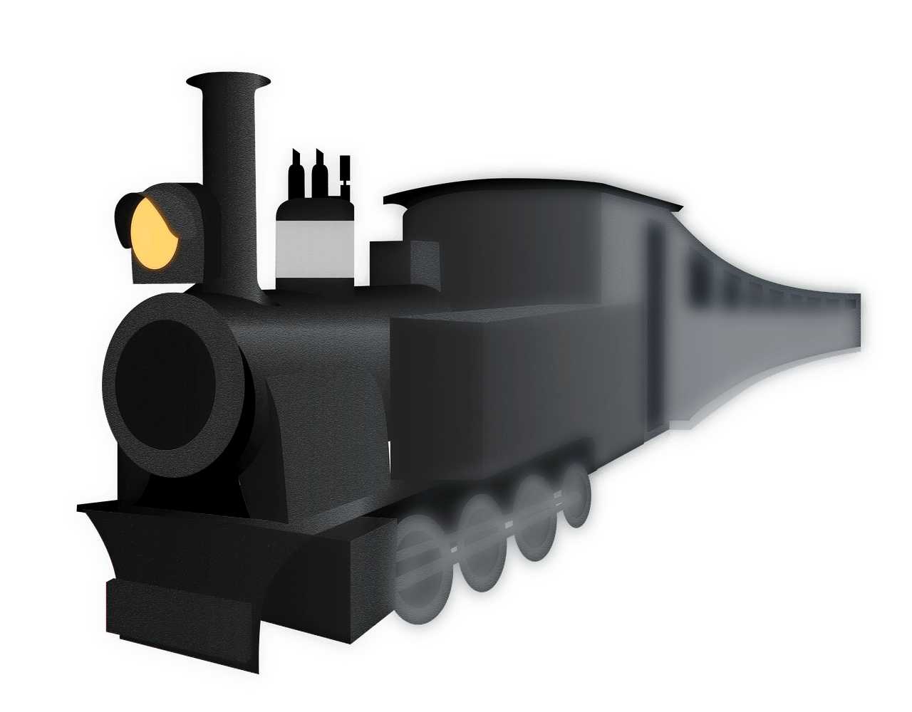 Black Train Clipart