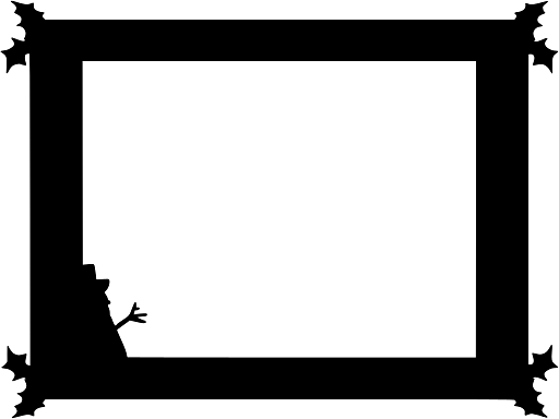 Christmas Card Frame with Mistletoe Decoration