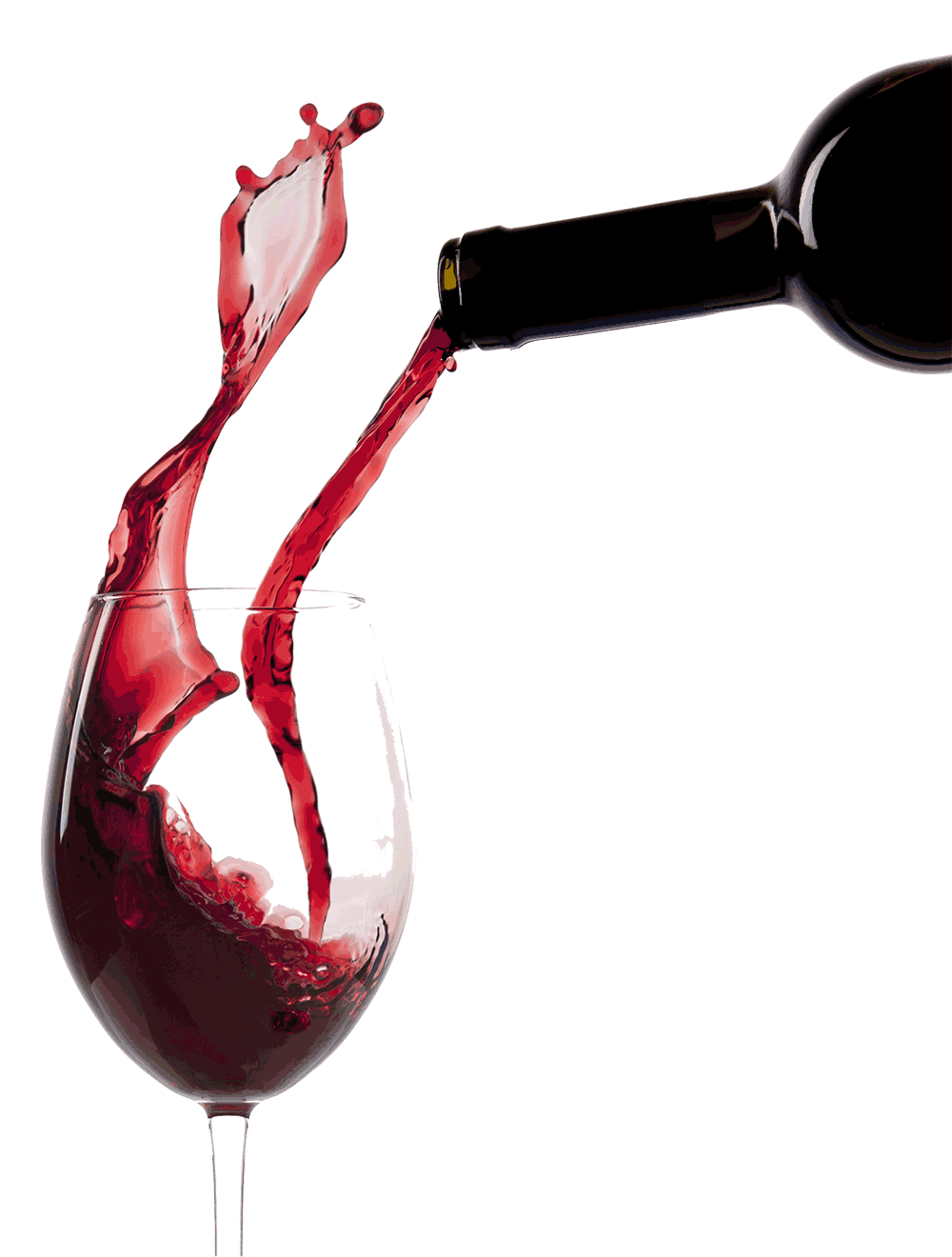 Pouring Red Wine Glass