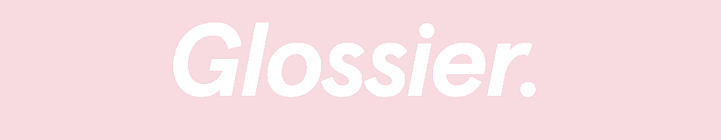 Glossier small logo banner