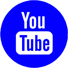YouTube blue logo round