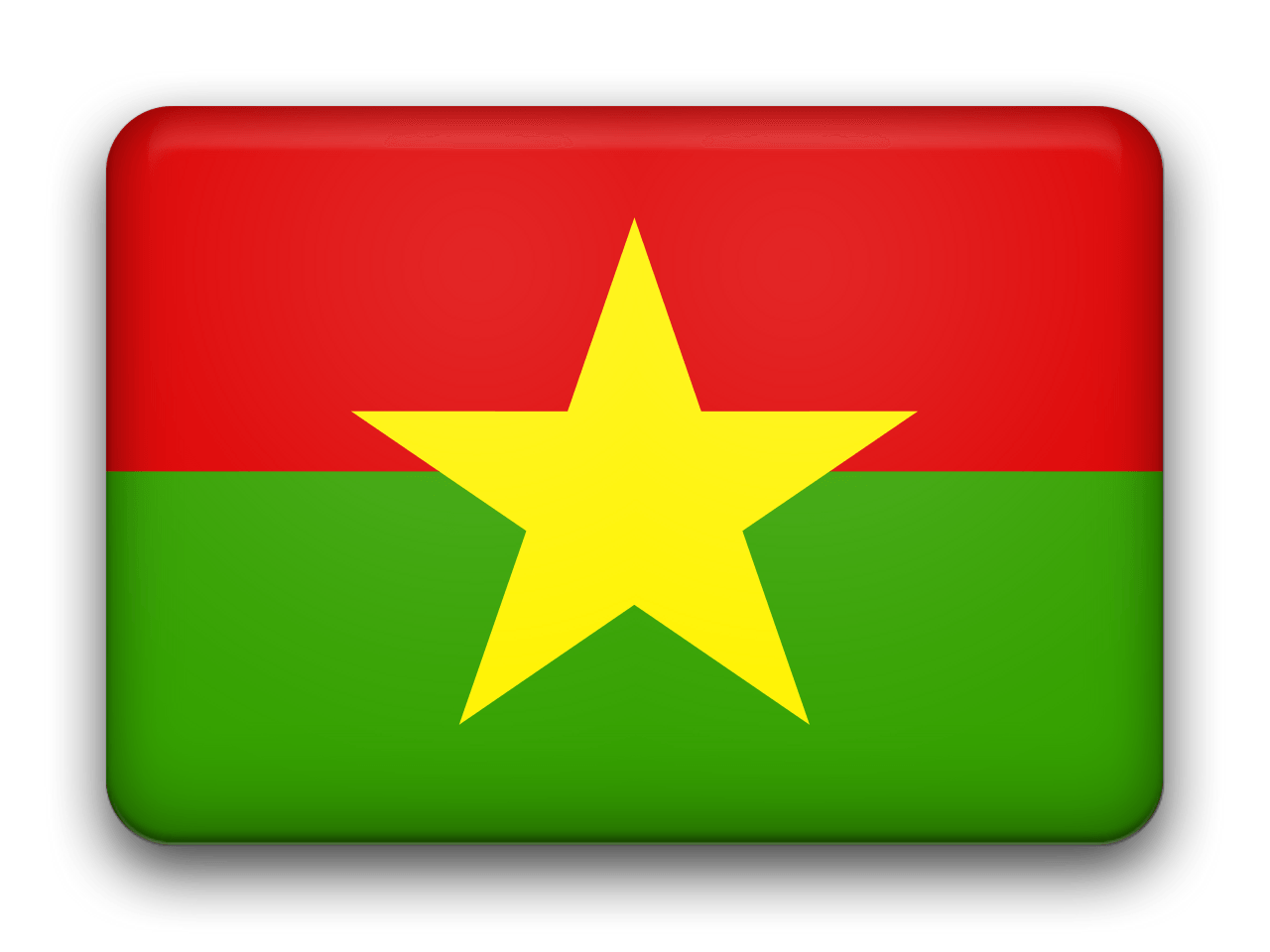 Burkina Faso Rounded Icon Flag