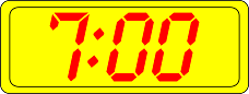 Digital Clock 7:00