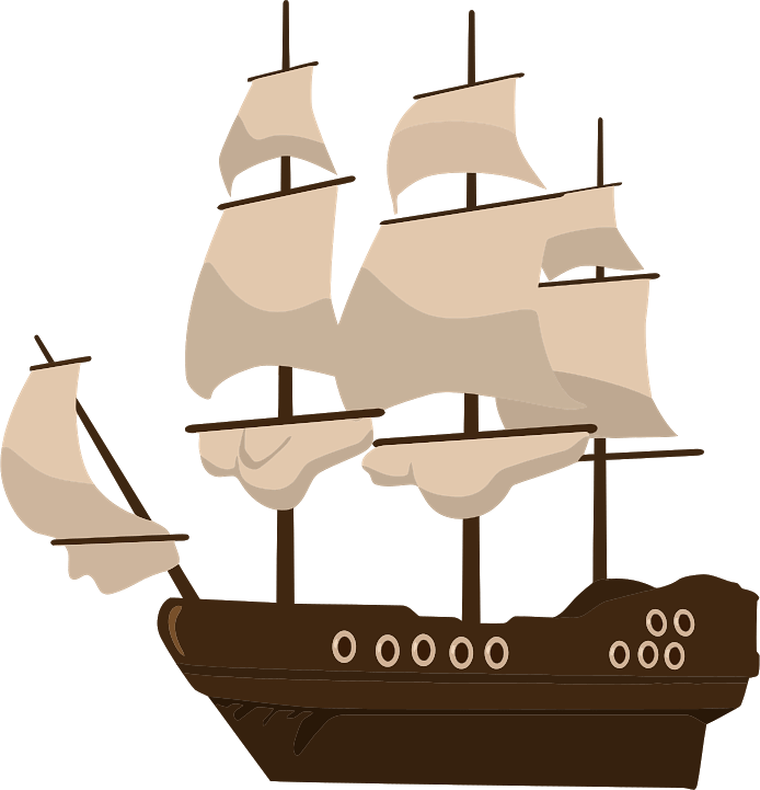 Brown Sailing Ship