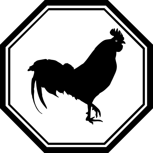Chinese Horoscope Rooster Sign Clipart