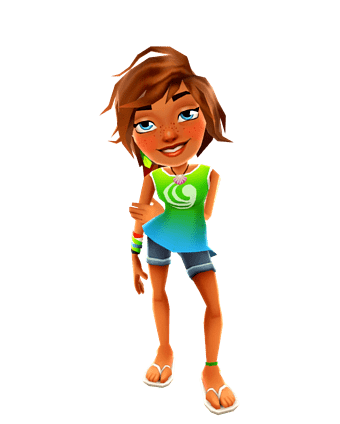 Subway Surfers Kim with green top