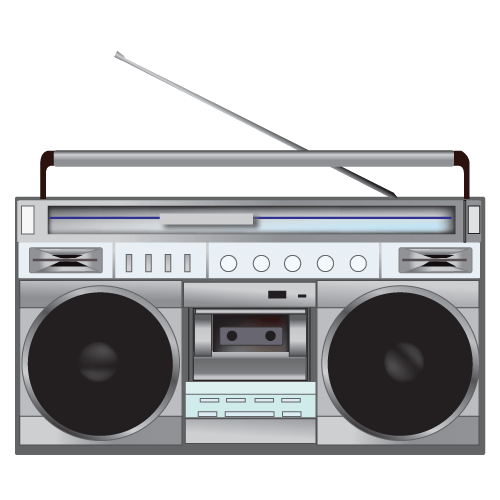 Radio 80s Illustration