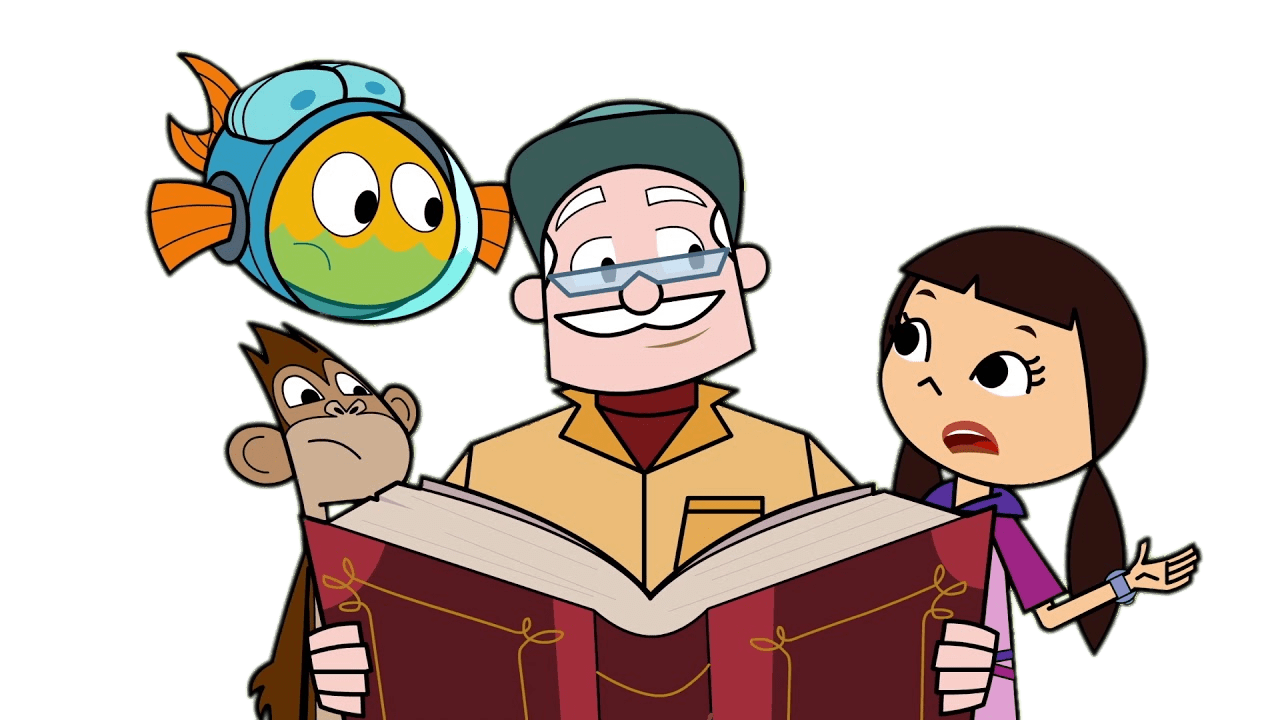 Fishtronaut Character Dr. Green Reading A Book