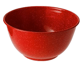 Red Enamel Bowl