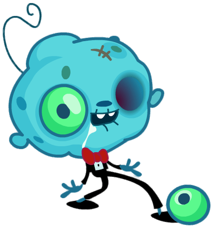 Jibbly the Dearly Departed Nibbly Playing With Football With His Eye