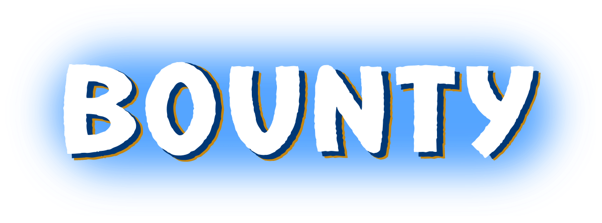 Bounty Logo Blue Background