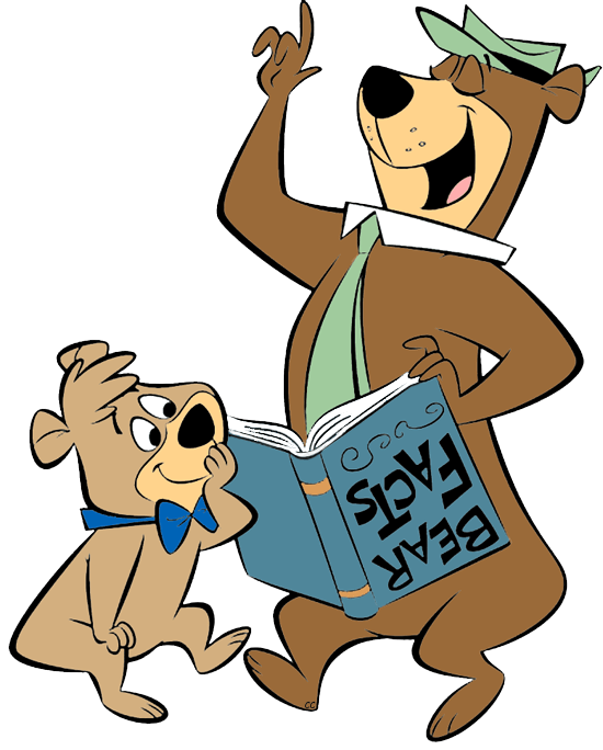Yogi and Boo Boo Bear Reading