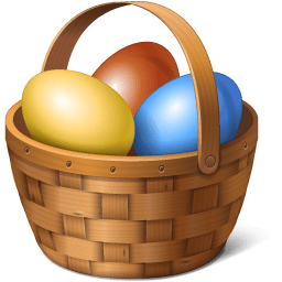 Eggs In A Basket Clipart