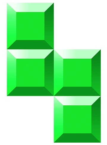 Tetris Blocks Green