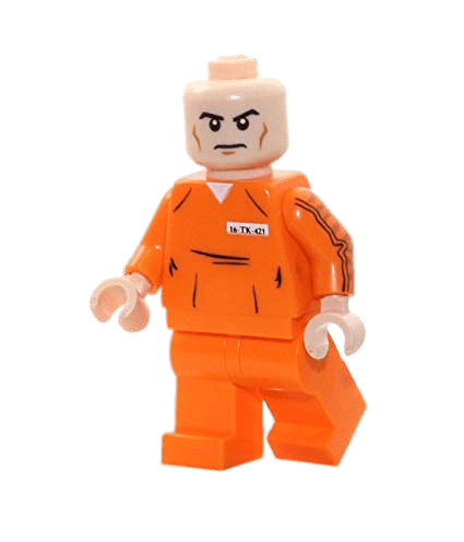 Lego Lex Luthor orange prison costume