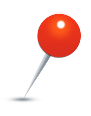 Shiny Red Map Pin