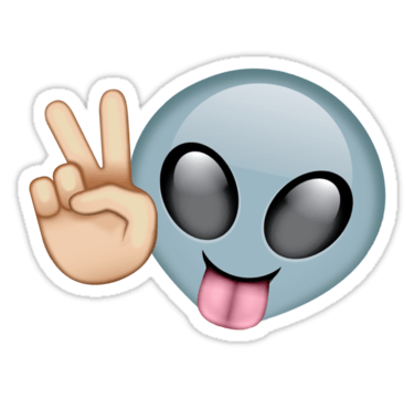 Peace Alien Emoji