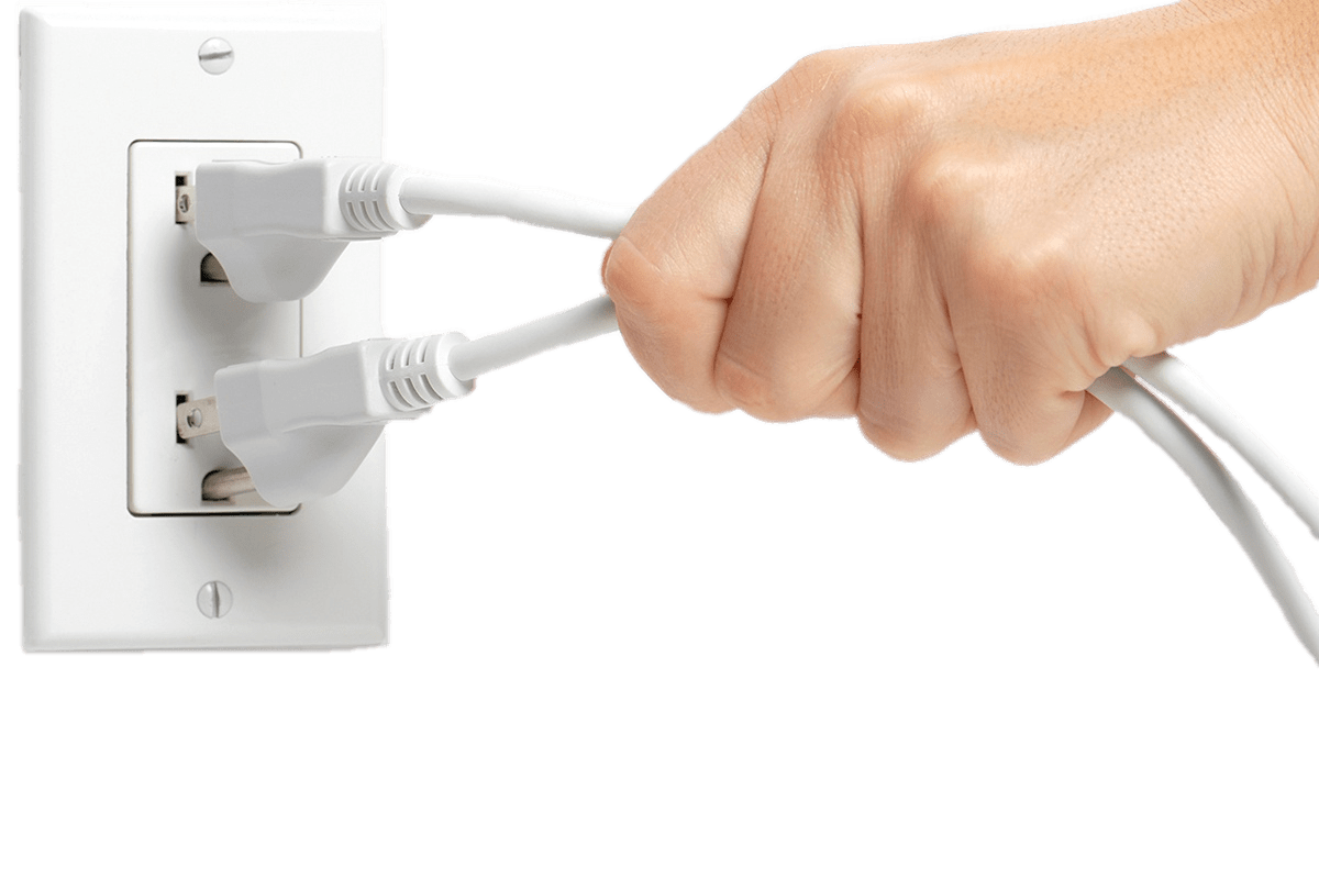 Hand Unplugging Plugs