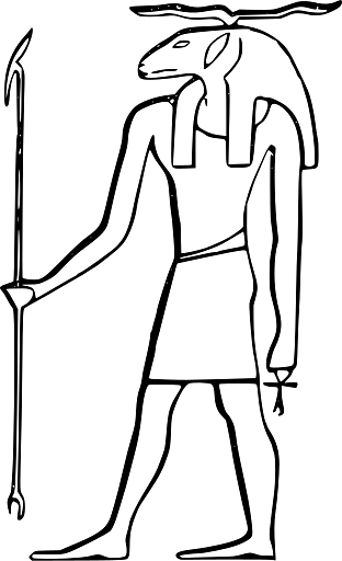 Illustration of Egyptian God Khnum