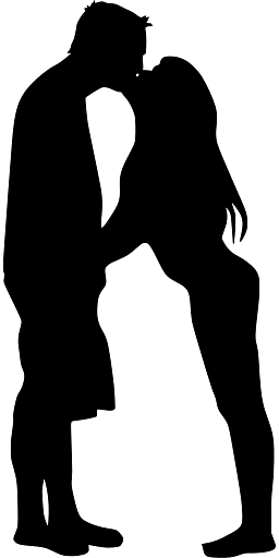 Man and Woman Kissing