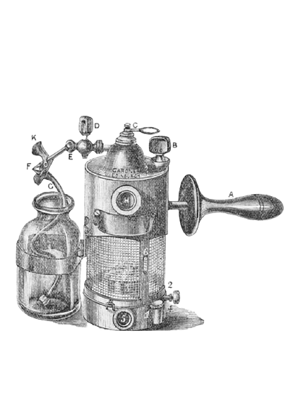 Antiseptic Steam Spray Producer, by Professor Lister