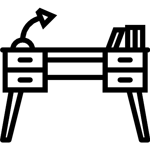 Simple Vintage Office Desk