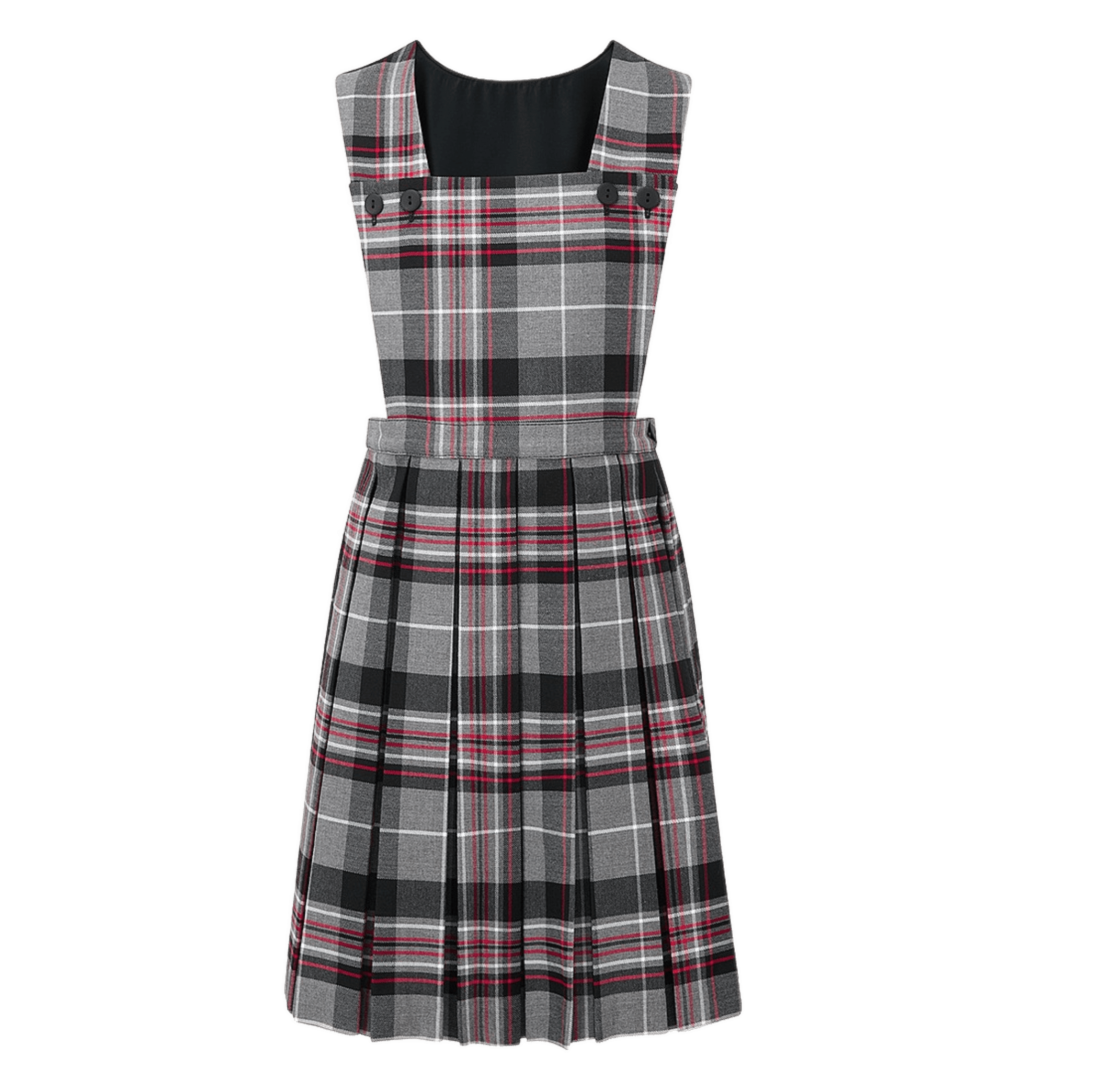 Grey Tartan Pinafore